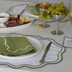 Keep It Simple Olive Dalgalı Amerikan Servisi 2'li set