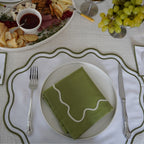 Keep It Simple Olive Dalgalı Amerikan Servisi 2'li set