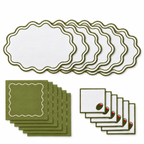 Keep It Simple Olive Dalgalı 6'lı Sofra Seti