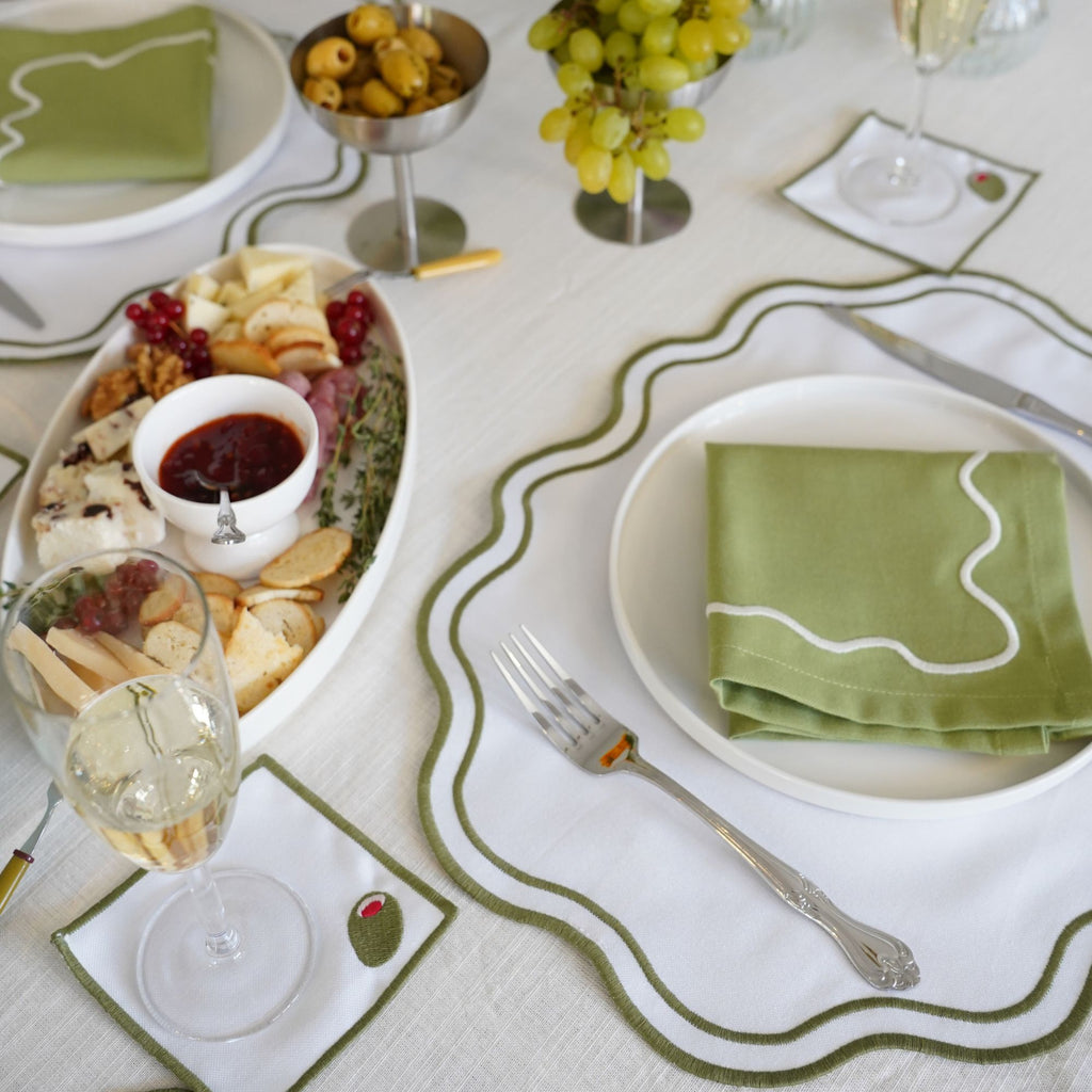 Keep It Simple Olive Dalgalı 6'lı Sofra Seti