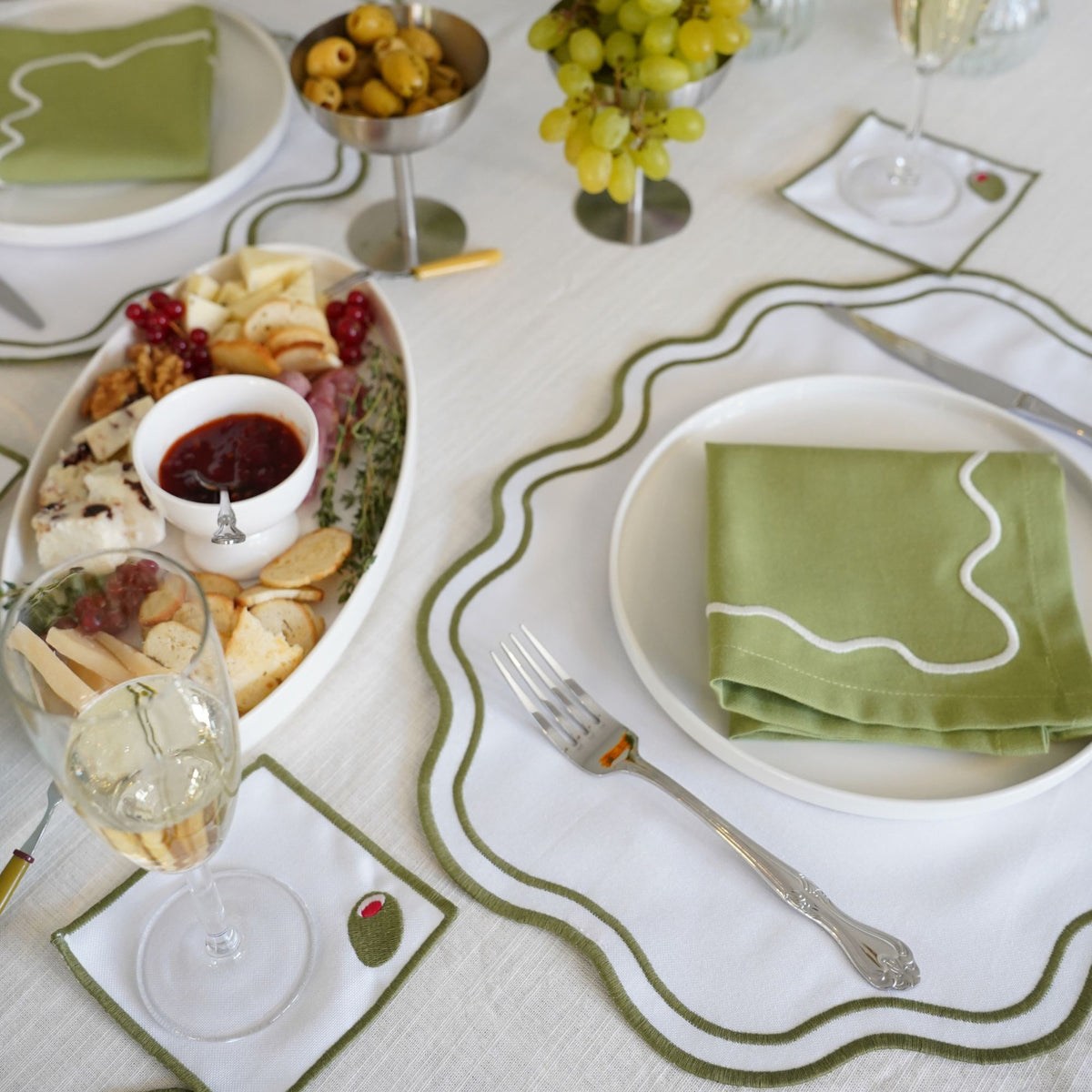Keep It Simple Olive Dalgalı 6'lı Sofra Seti