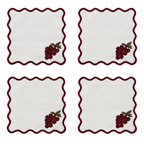 Signature Merlot Kokteyl Peçetesi 4'lü set