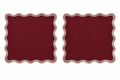 Signature Merlot Çift Hatlı Kumaş Peçete 2'li Set