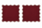 Signature Merlot Çift Hatlı Kumaş Peçete 2'li Set