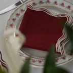 Signature Merlot Çift Hatlı Kumaş Peçete 2'li Set