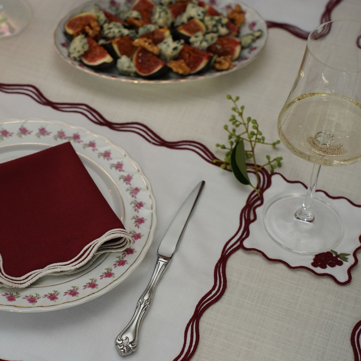 Signature Merlot Çift Hatlı 2'li Sofra Seti