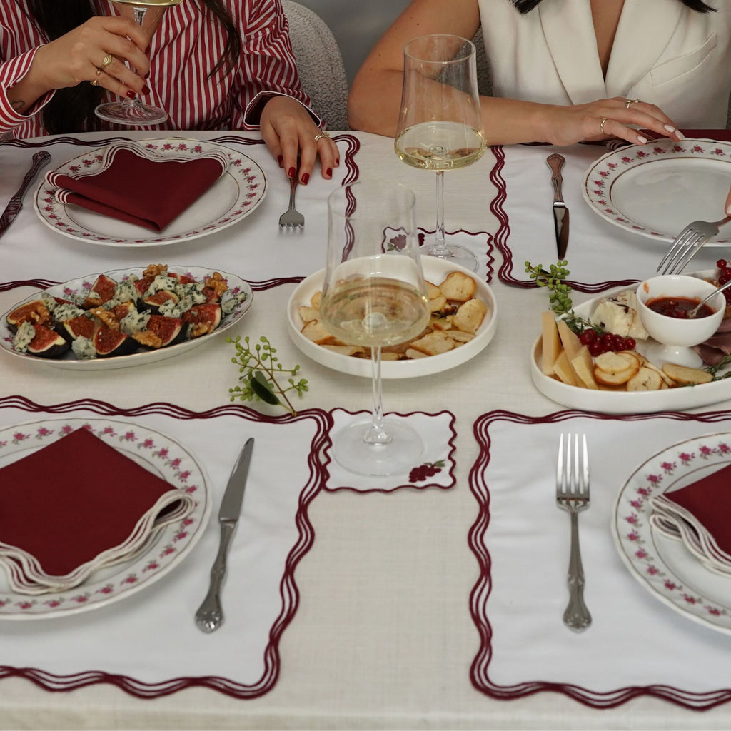 Signature Merlot Çift Hatlı 6'lı Sofra Seti